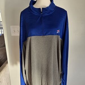 Fanatics Blue and Gray Quarter-Zip Sweatshirt
